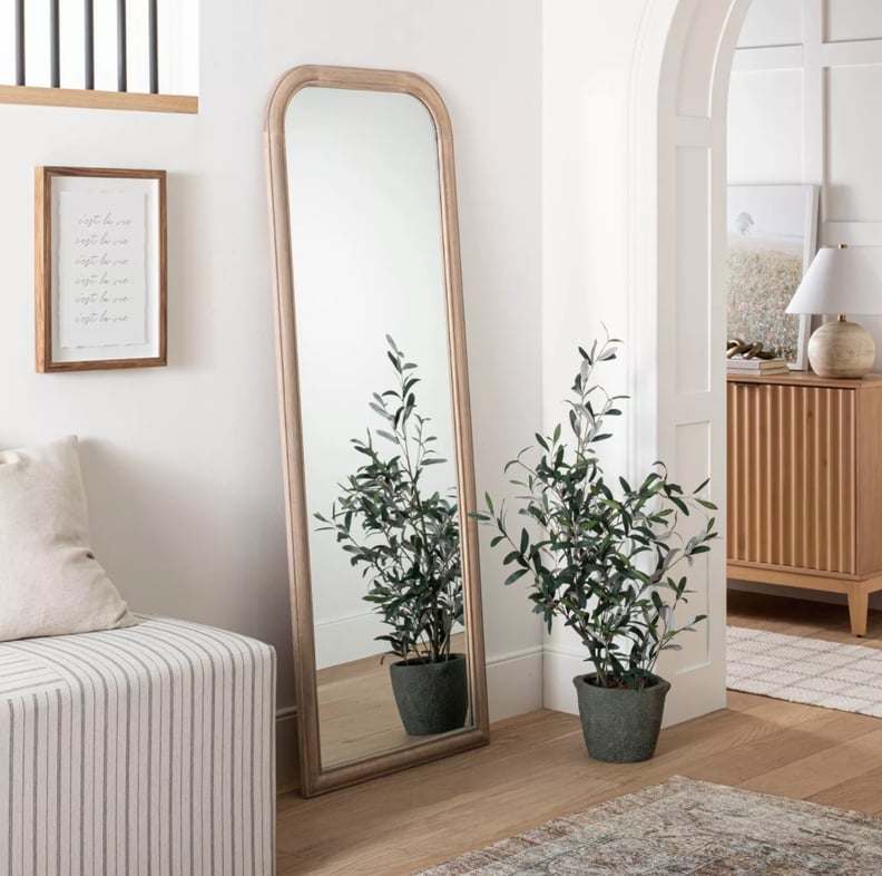 A Full-Length Mirror: Threshold x Studio McGee Wood Floor Mirror