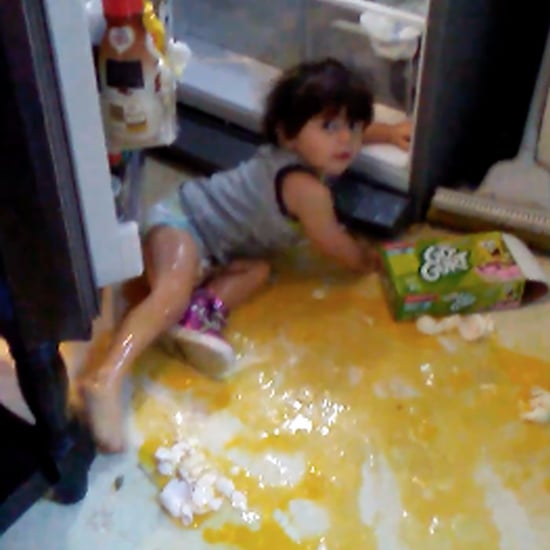 Video of Toddler Playing With Raw Eggs