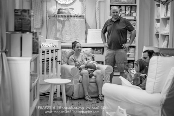 Photos of Dads Supporting Breastfeeding in Public