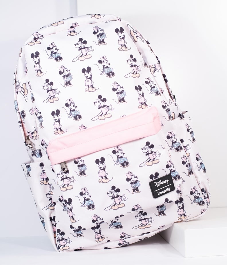 Loungefly Mickey and Minnie Mouse Character Backpack