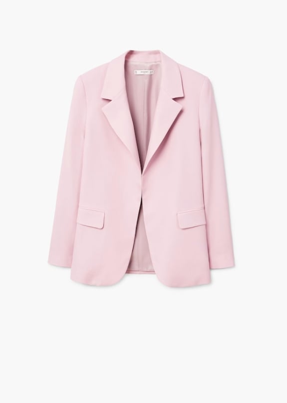 MANGO Structured Linen Jacket | Once 