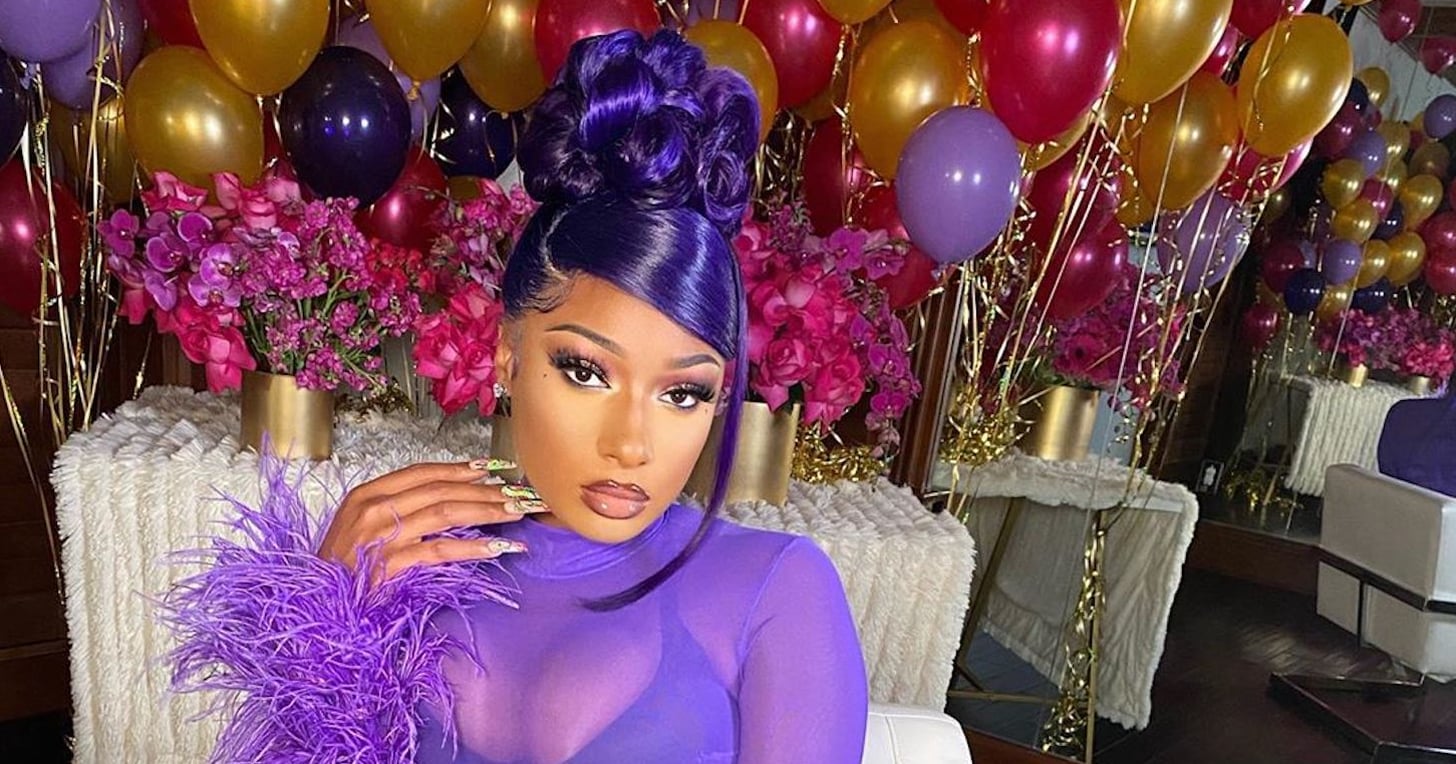 Cardi B and Megan Thee Stallion's '90s Updo Hairstyle Trend