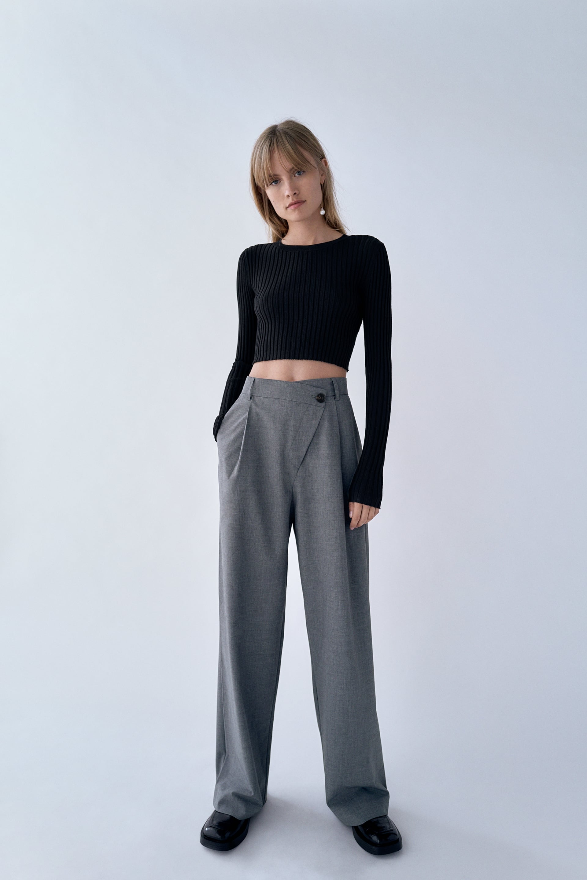 Irresistible fashion tips for zara pink culottes Crop top  Cropped Pants  Outfits Ideas  How To Wear Crop Pants  Crop Pants Outfit 