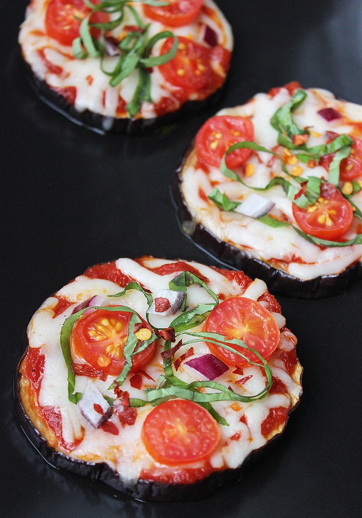 Eggplant Arugula Pizza