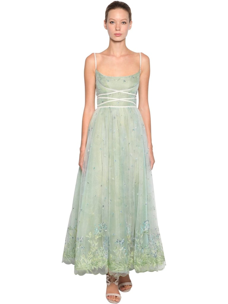 Luisa Beccaria Embroidered Tulle Dress