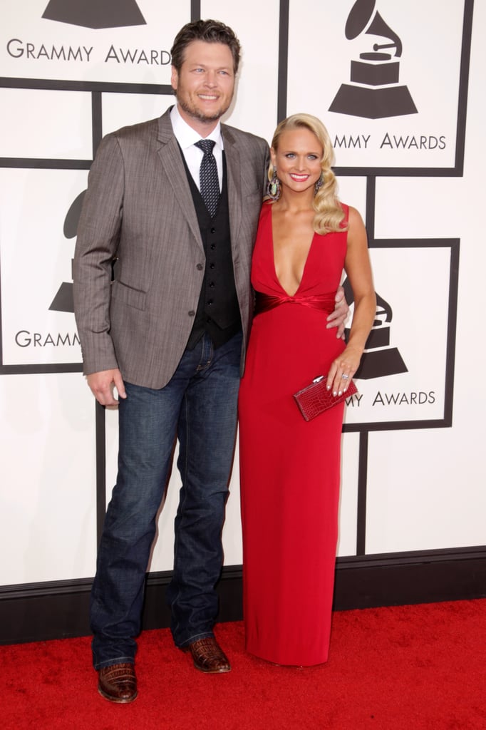 Blake Shelton and Miranda Lambert at the Grammy Awards 2014