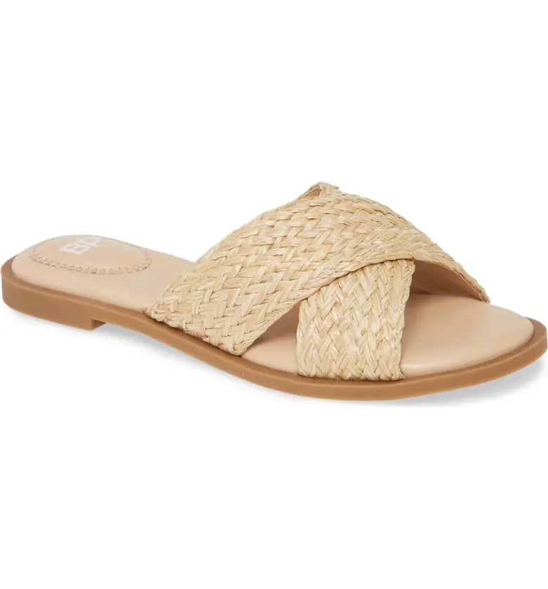 BP. Winnie Woven Flat Slide Sandals