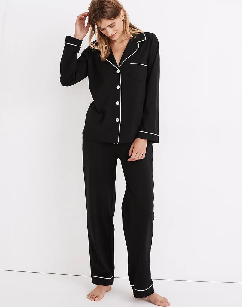 A Polished Pajama Set: Knit Bedtime Pajama Set