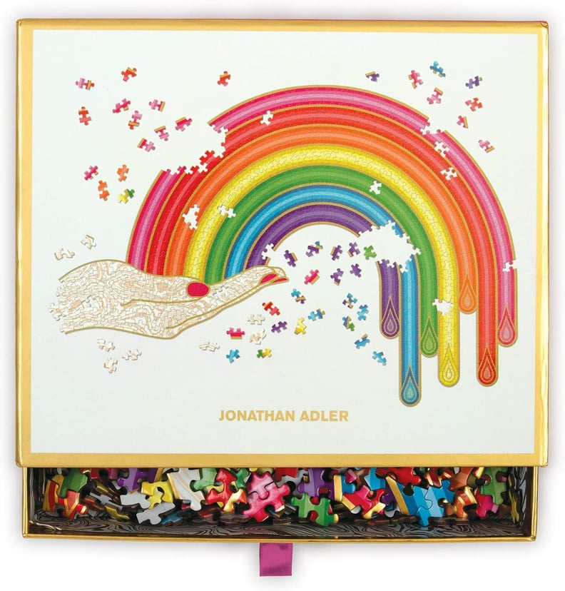 Galison Jonathan Adler Rainbow Hand 750-Piece Shaped Jigsaw Puzzle