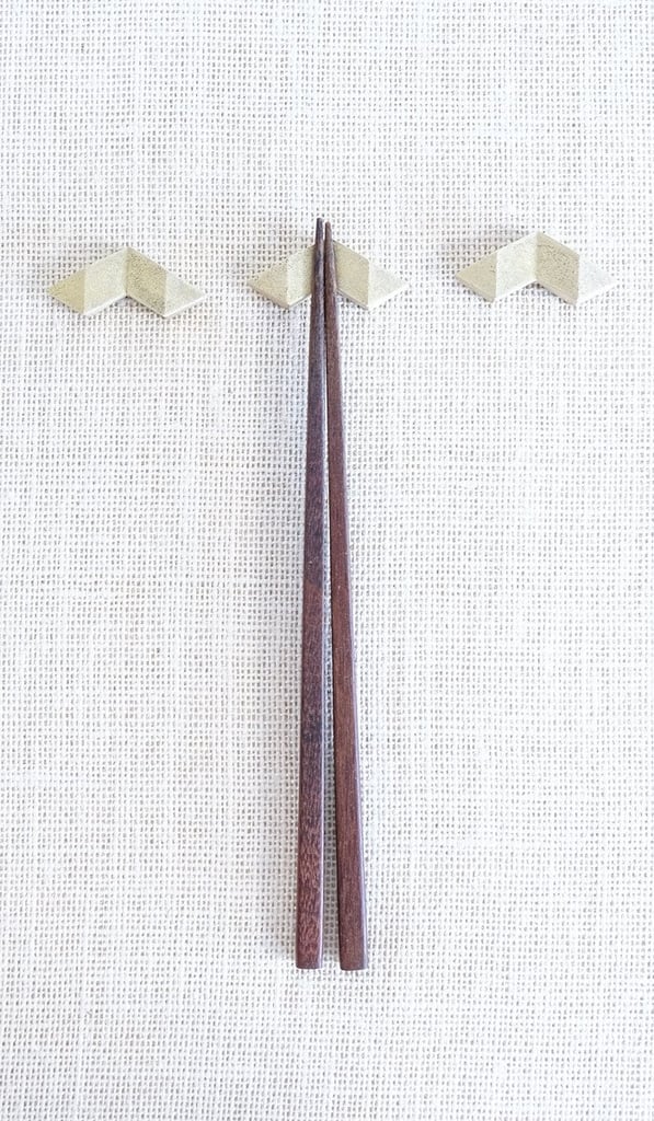 Masanori Oji Brass Chopstick Rest Set ($70 for 3)