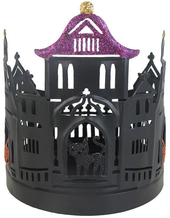 Sonoma Goods For Life Haunted House Halloween Candle Jar Holder