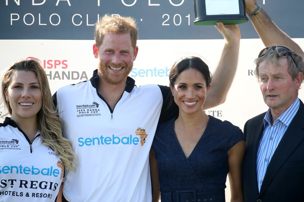 Prince Harry and Meghan Markle Kissing at Polo Match in July