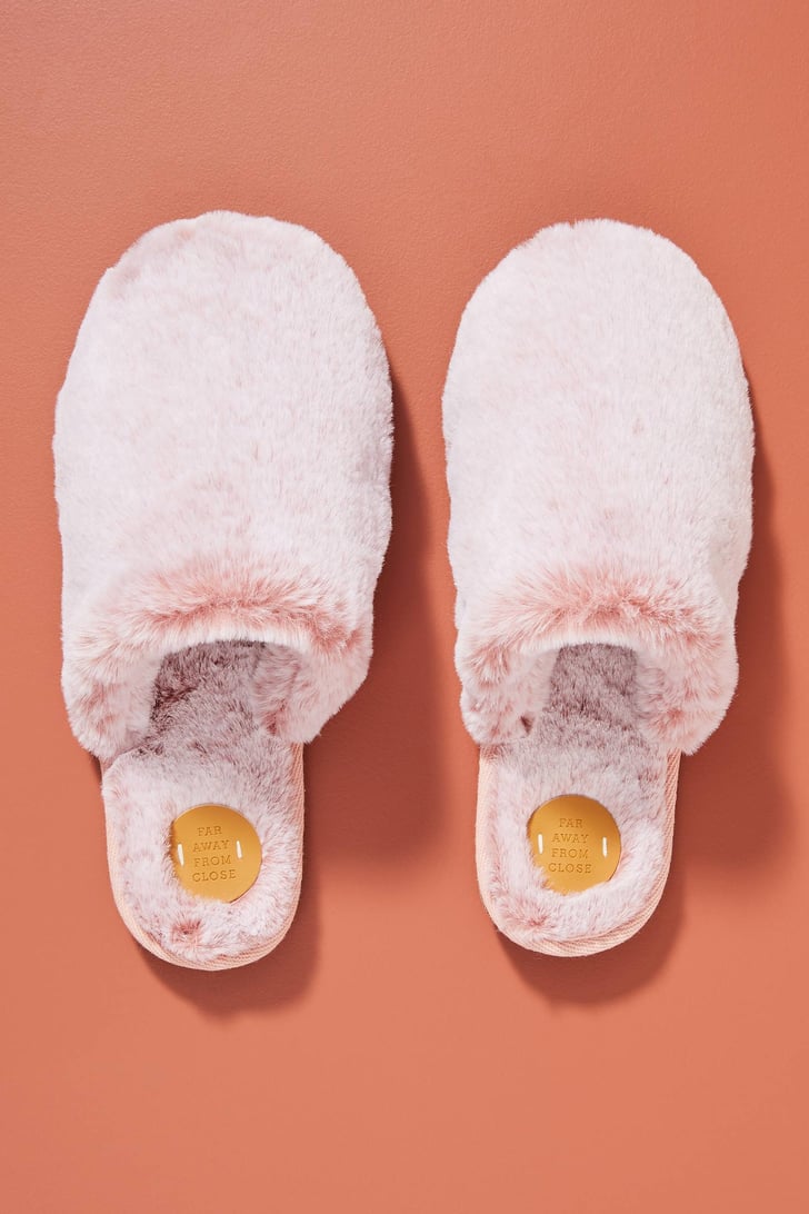 Margot Faux Fur Slippers The Best Anthropologie Products Under 50