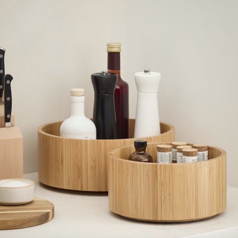 Cabinet Spinners: mDesign Bamboo Spinners