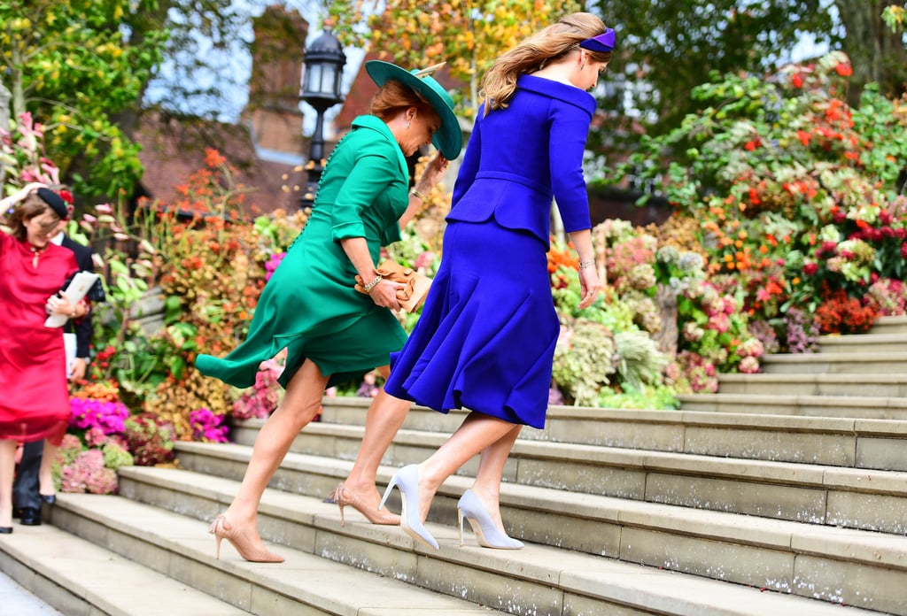 Wind at Princess Eugenie's Wedding Pictures Oct. 2018