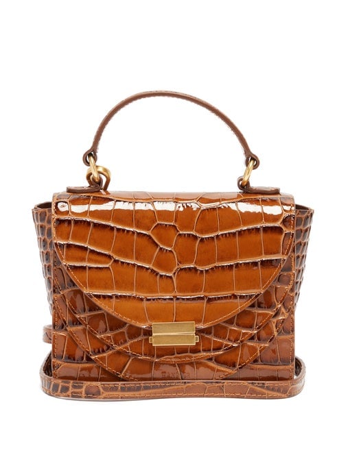 Wandler Luna Mini Crocodile-Effect Leather Cross-Body Bag