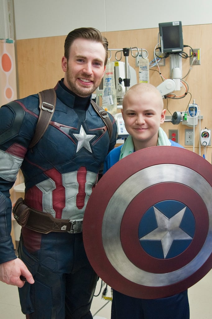 Chris Pratt and Chris Evans at Seattle Children's Hospital