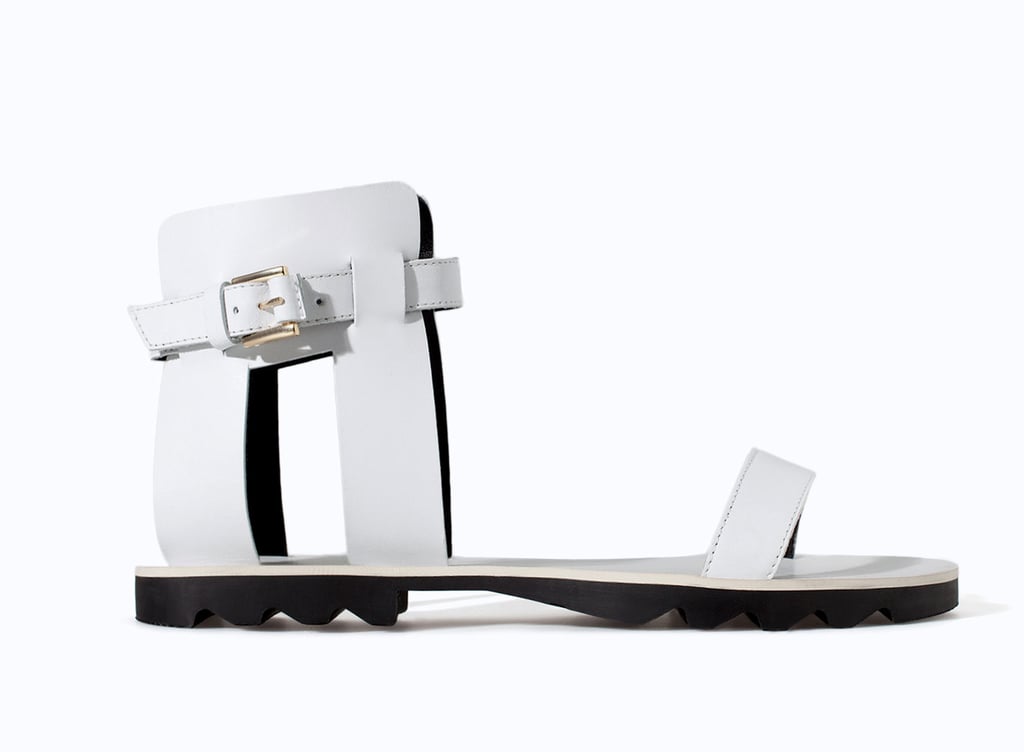 Zara Ankle-Strap Flat Sandals ($70)