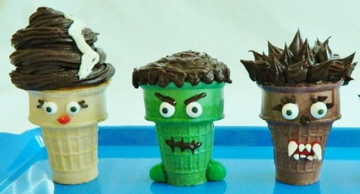 Creepy Cupcake Cones