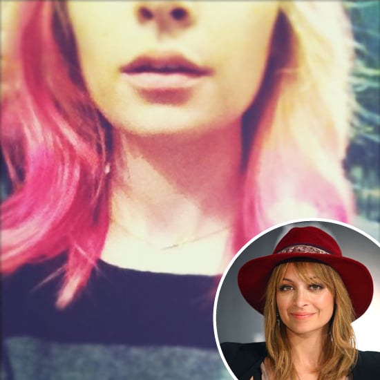 Nicole Richie With Pink Hair Popsugar Beauty