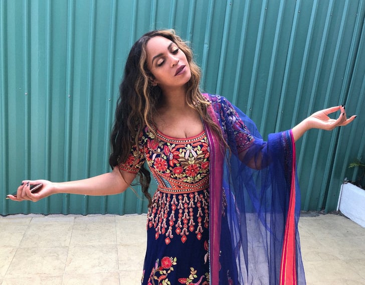 Beyonce S Khosla Jani Embroidered Gown At Wedding In India