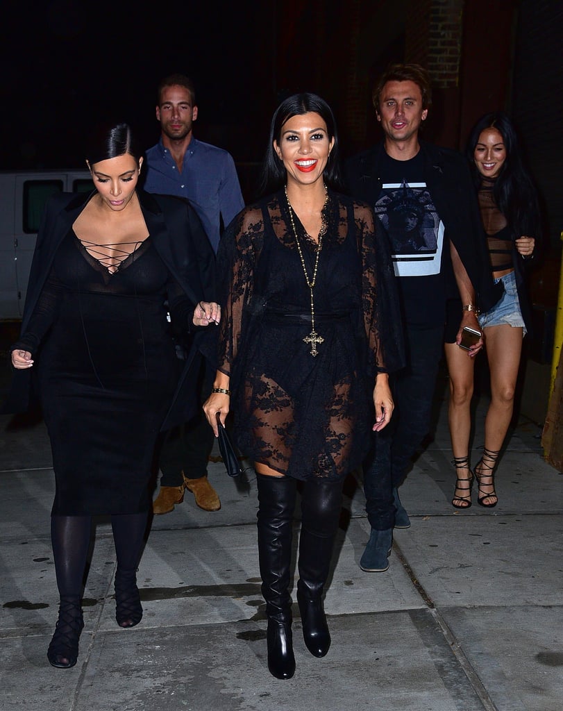 Kim and Kourtney Kardashian in NYC September 2015 | Pictures