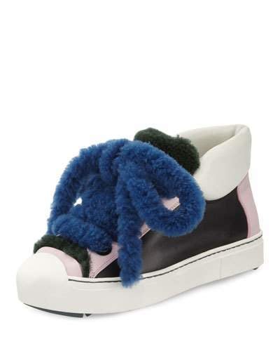 Fendi shearling clearance sneakers