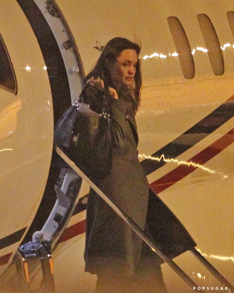 Brad Pitt and Angelina Jolie Land in London | Pictures