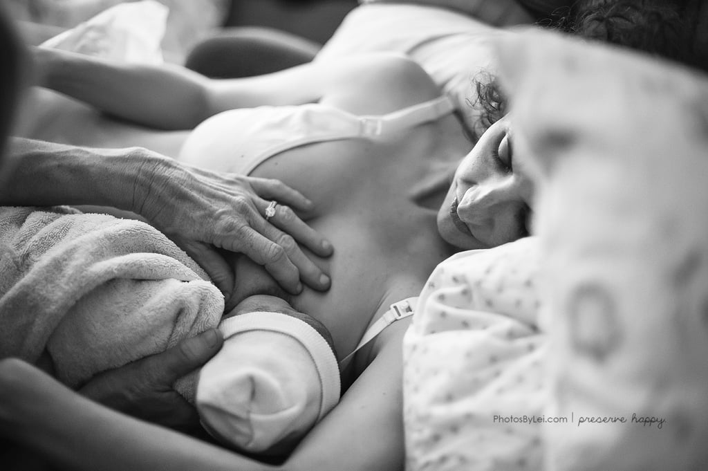 Photos of Moms Breastfeeding For the First Time