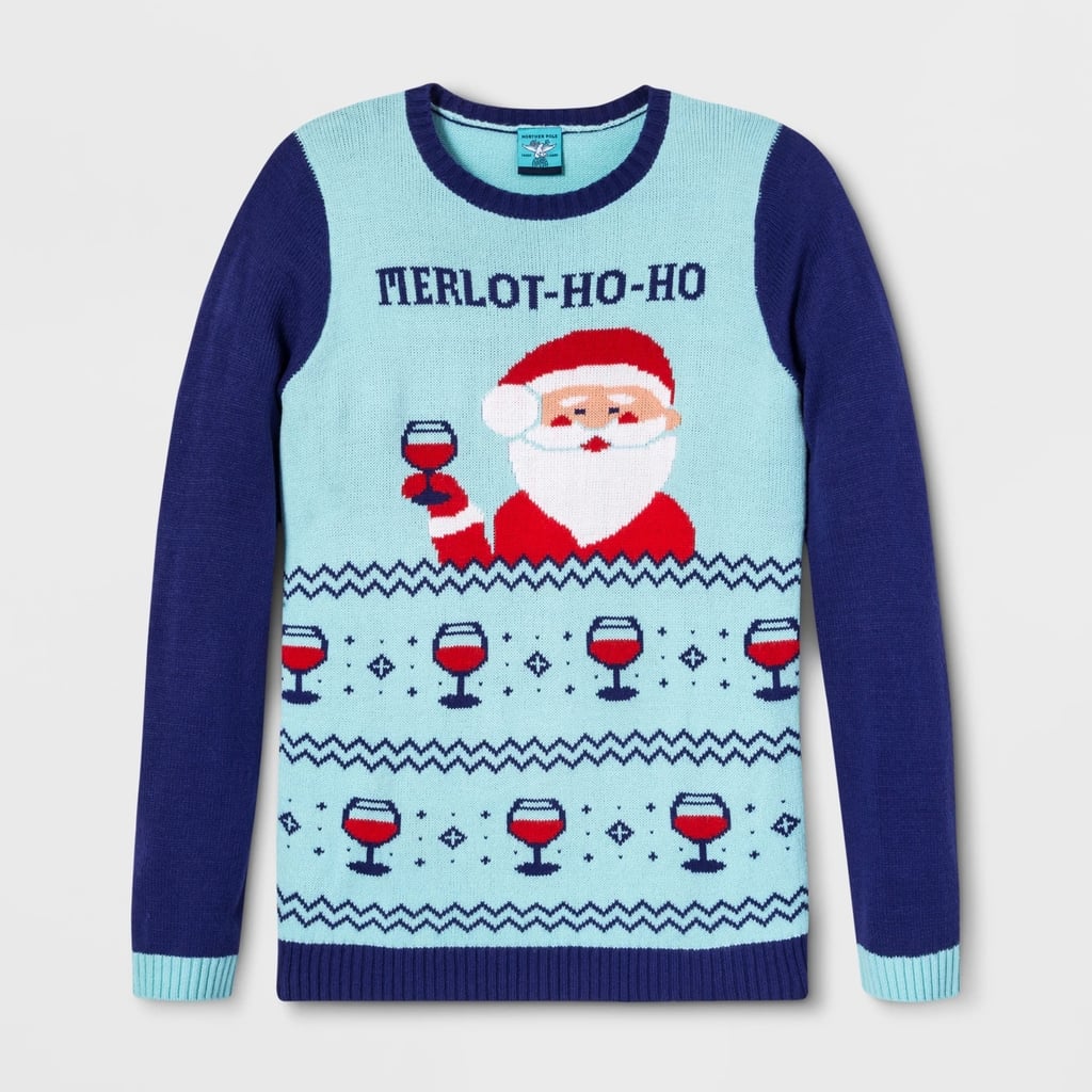 Adult Christmas Merlothoho Santa Ugly Sweater
