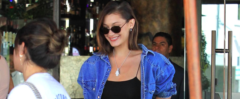 Bella Hadid Wearing Ripped Crop Tops