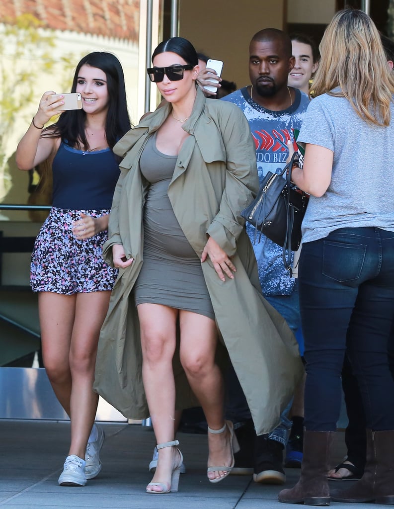 Kim Kardashian and Kanye West Out in LA October 2015