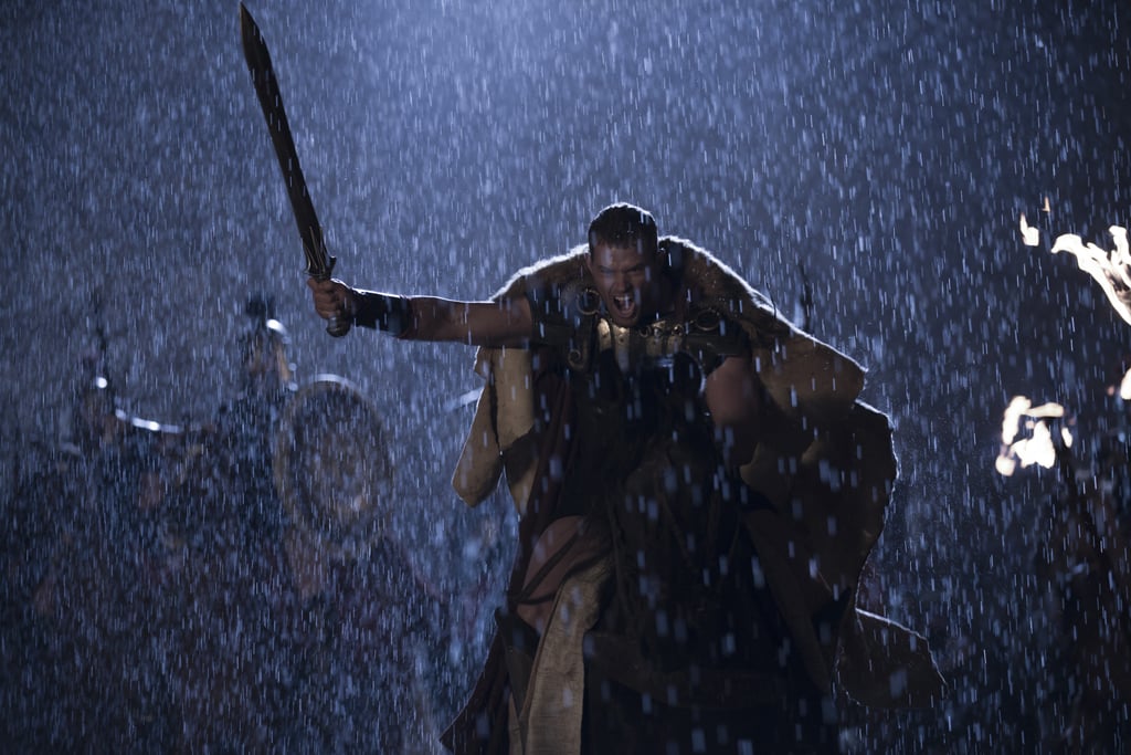 Even in the rain, he's the ultimate gladiator.