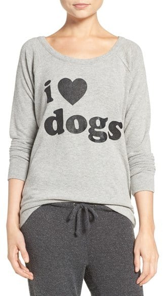 Chaser Women's I Love Dogs Pullover Top