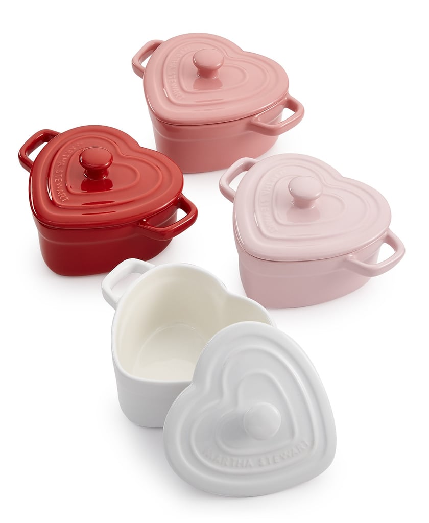 Martha Stewart Collection Set of 4 Heart Cocottes