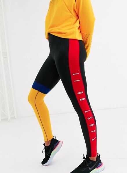 Nike Training Crop Leggings in Colourblock