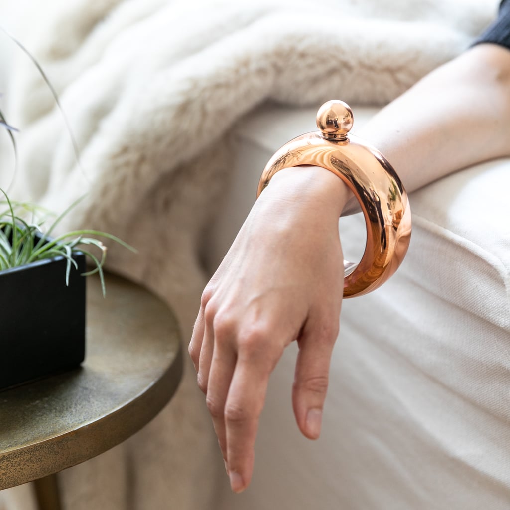 Rose Gold Bracelet Flask, $13