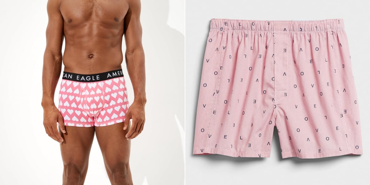 Novelty Love Heart Style Men's Boxer Shorts Valentine Special Lounge  Underwear