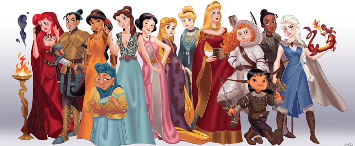 Disney Princesses As Game Of Thrones Art Popsugar Love And Sex