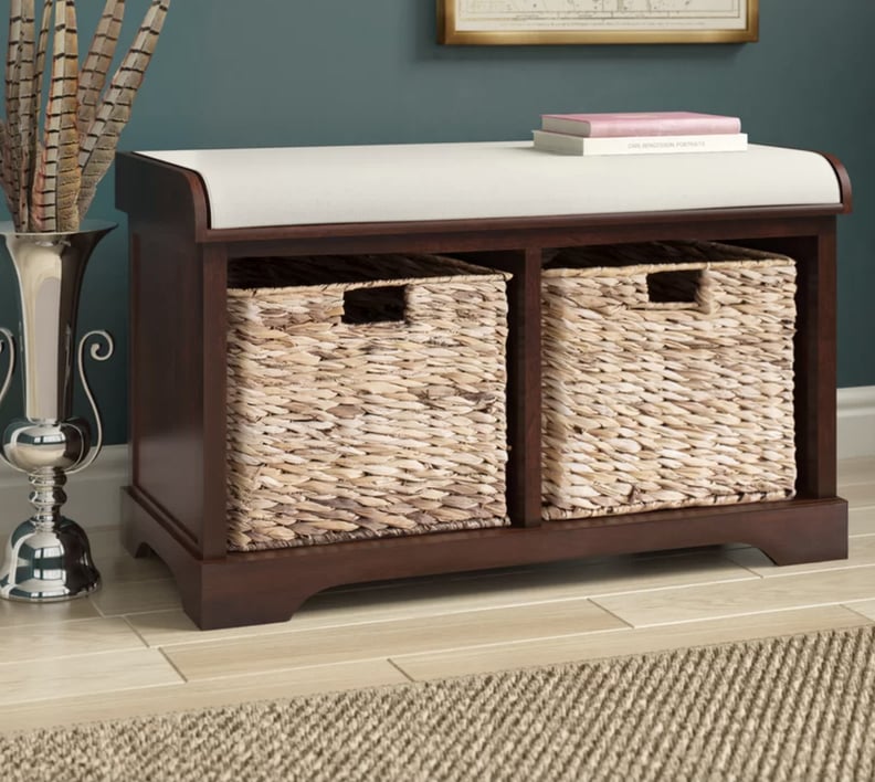 Santa Cruz Upholstered Cubby Storage Bench