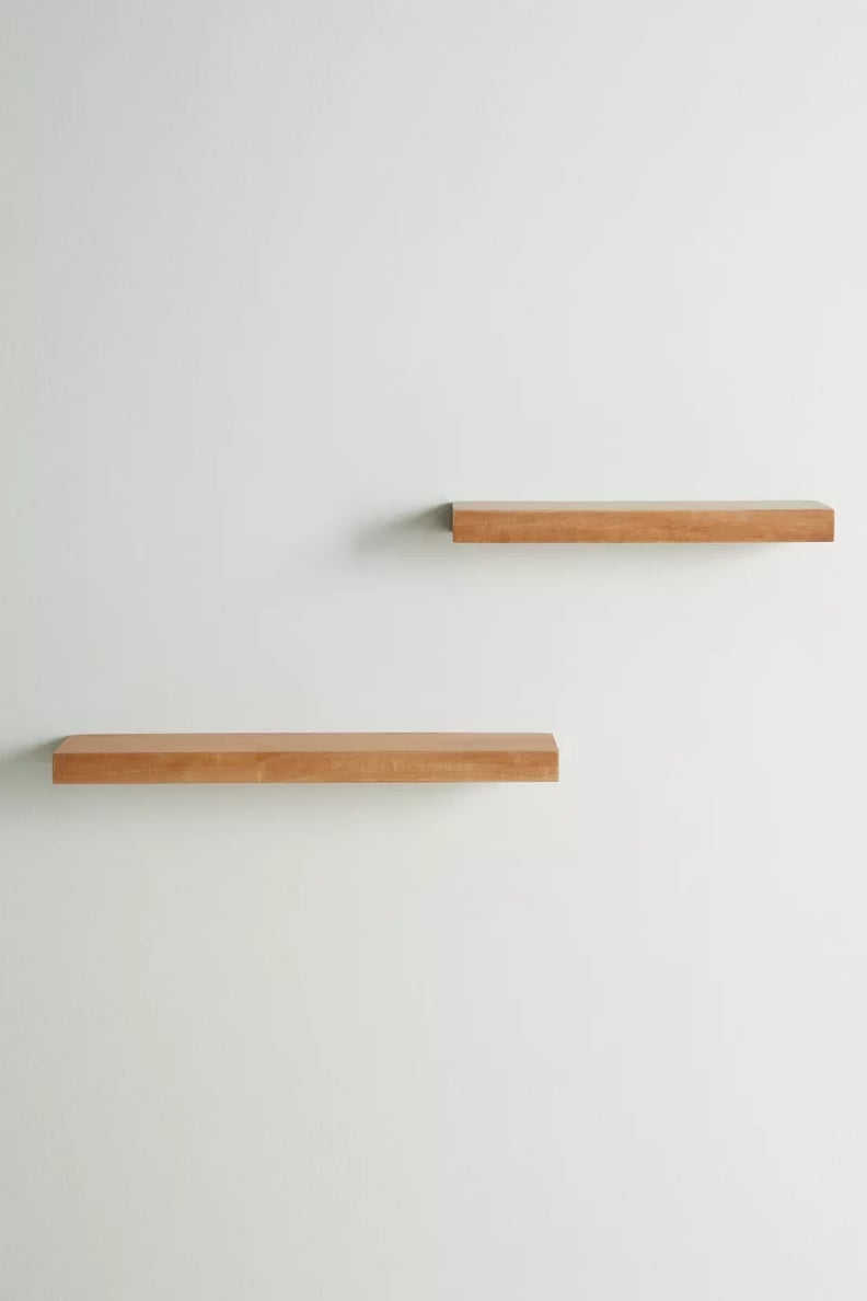 Floating Wood Wall Shelf