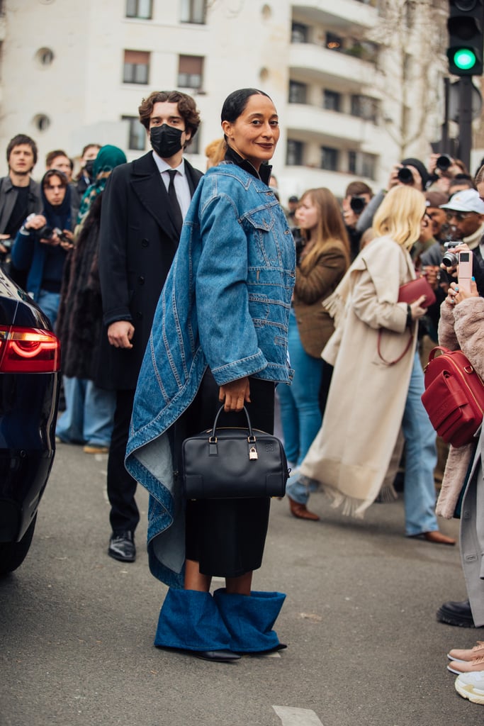 The asymmetrical denim jacket, popularized on Loewe's runway, is trickling down to the mainstream, with many brands offering deconstructed takes that become statement pieces in their own right. Net-a-Porter's Page points to Agolde as one such denim brand employing this unconventional approach. Should you choose to invest in an asymmetrical denim jacket, balance out the look with neutrals and let the details on your jacket take center stage.