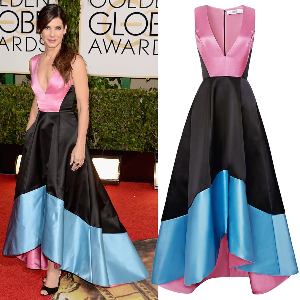 blue and black gown