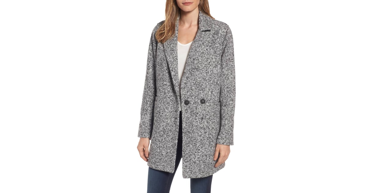 Steve Madden Women S Melange Notch Collar Coat Fall Can T Come Fast Enough These 15 Gorgeous Coats Are All Under 100 Popsugar Fashion Photo 16