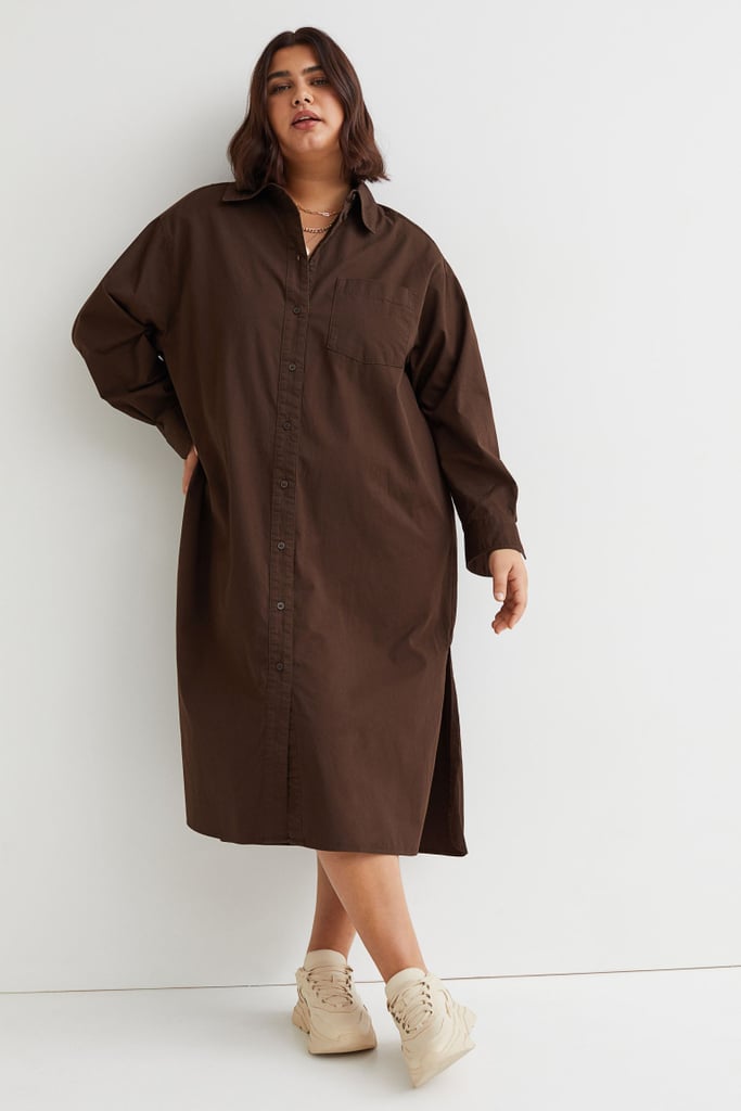 Casual and Easygoing: Calf-Length Shirt Dress