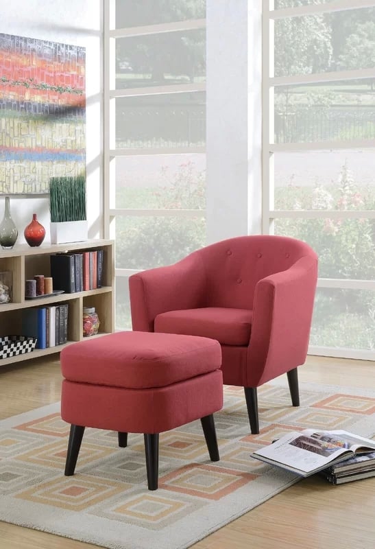 Club Chair and Ottoman
