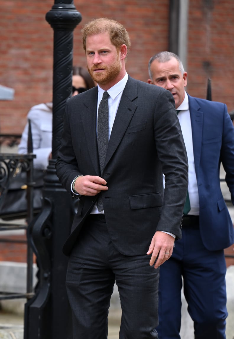 Prince Harry at High Court on March 30