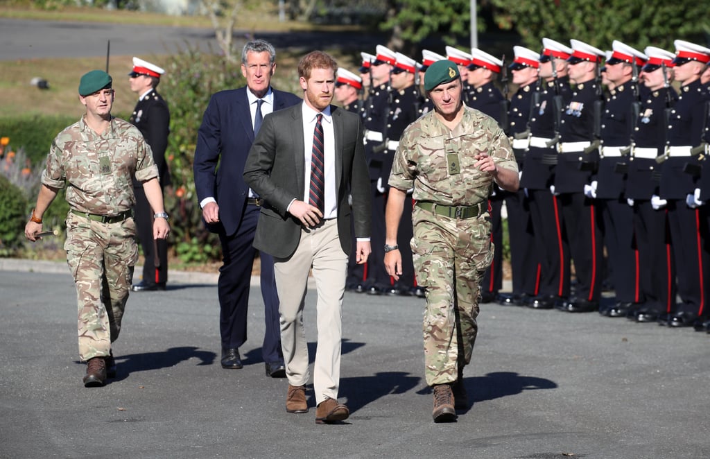 Prince Harry Visits the Royal Marines September 2018