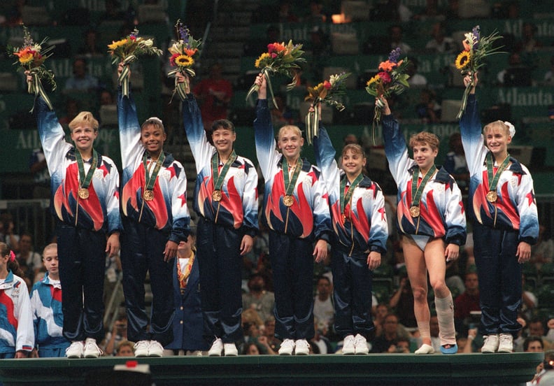 An Injured Kerri Strug Lands Her Vault to Clench the Americans' First Team Gold