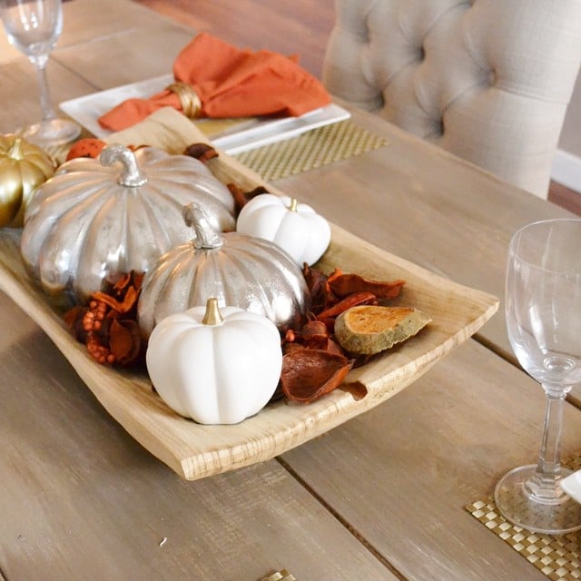 Mix Up Metallics | Thanksgiving Table Setting Ideas From Instagram ...